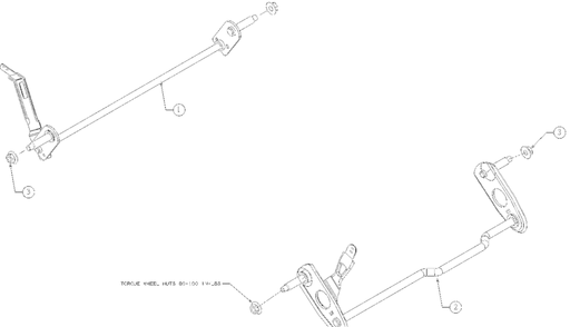 Axles Diagram and Parts List for 12A-A1BE752 2024 Yard Machines Lawn Mower